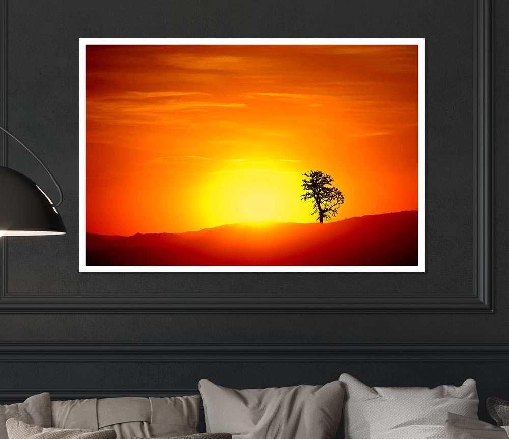 As The Sun Sets Print Poster Wall Art