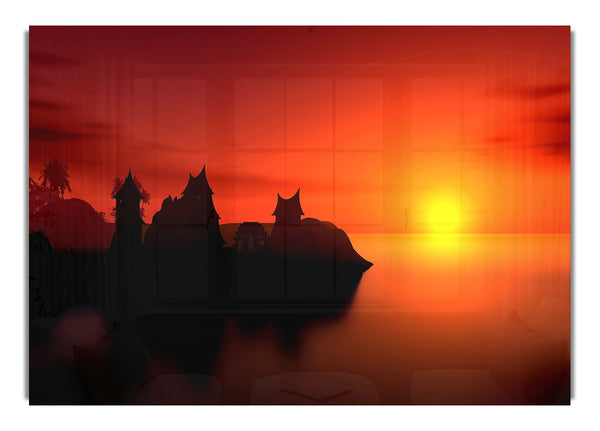 Sunset Vector Art