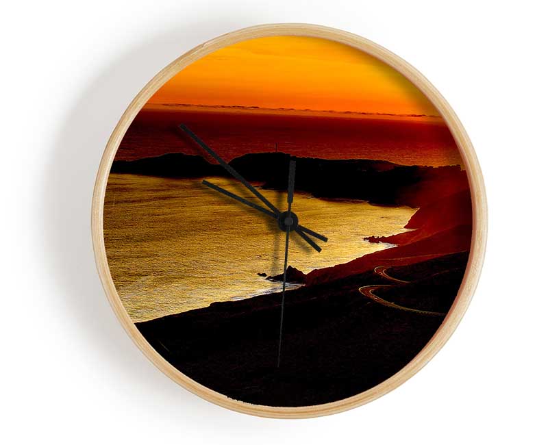 San Francisco Sunset Clock - Wallart-Direct UK