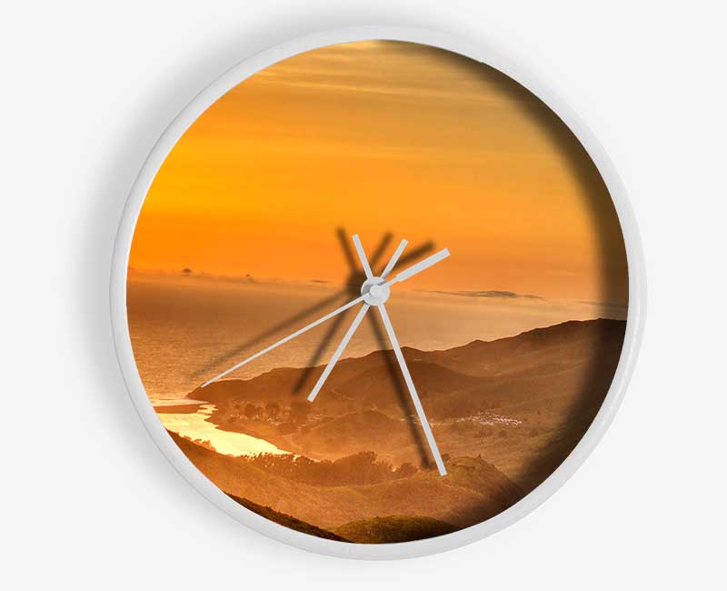 San Francisco Ocean Mist Clock - Wallart-Direct UK