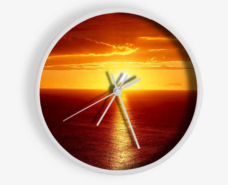 Sunset Japan Clock - Wallart-Direct UK