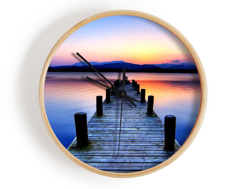 Windermere Lake District Cumbria England Clock - Wallart-Direct UK