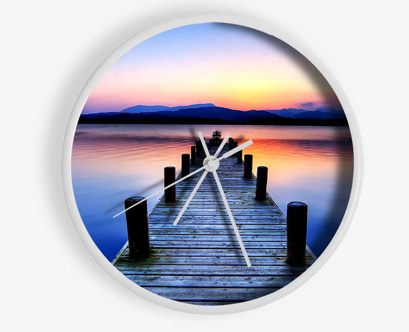 Windermere Lake District Cumbria England Clock - Wallart-Direct UK