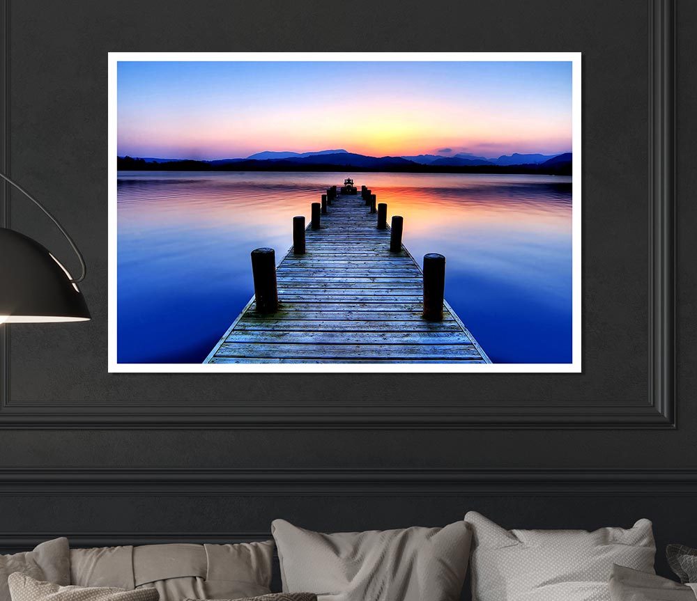 Windermere Lake District Cumbria England Print Poster Wall Art