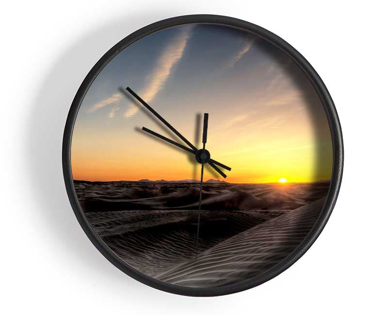 Little Sahara Sunset Clock - Wallart-Direct UK