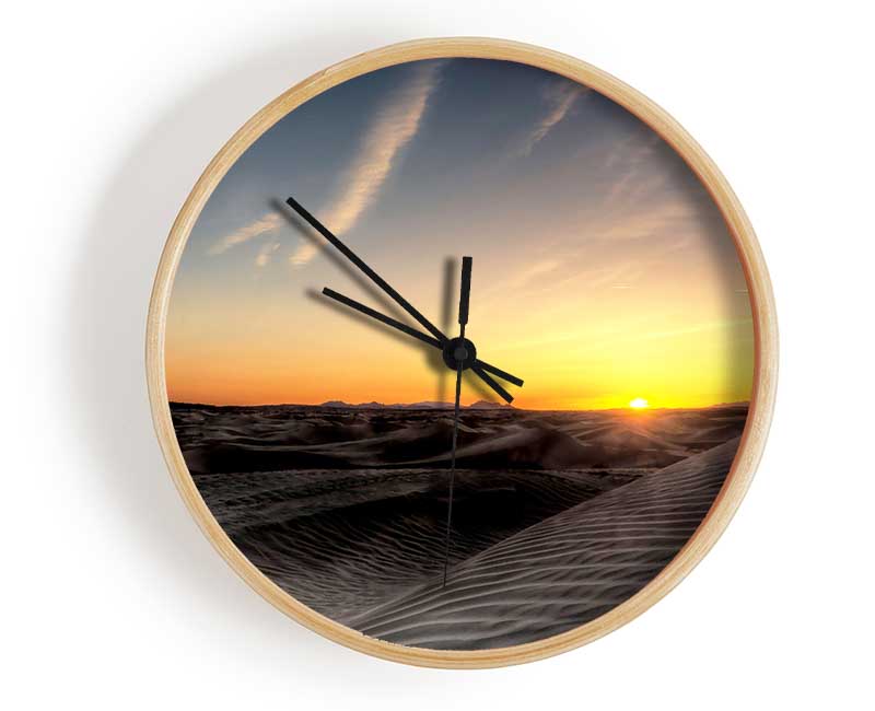 Little Sahara Sunset Clock - Wallart-Direct UK