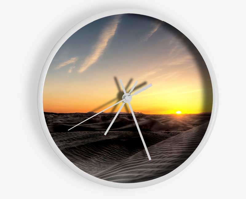 Little Sahara Sunset Clock - Wallart-Direct UK