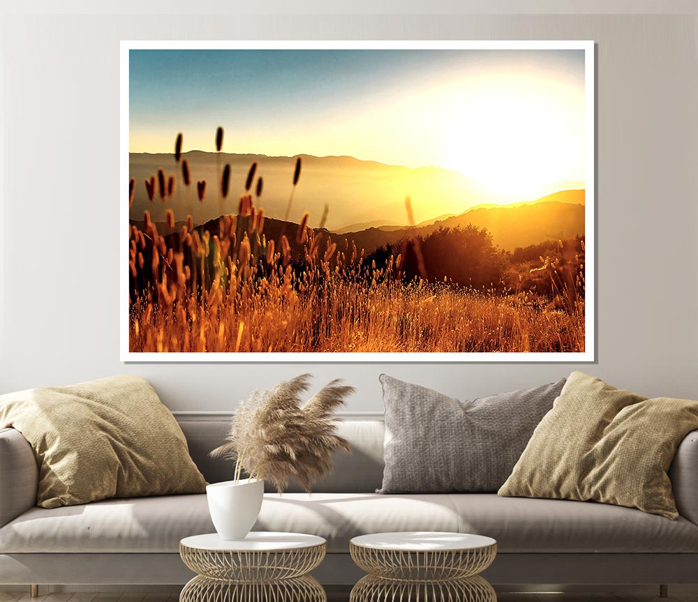 Late Summer Field Print Poster Wall Art