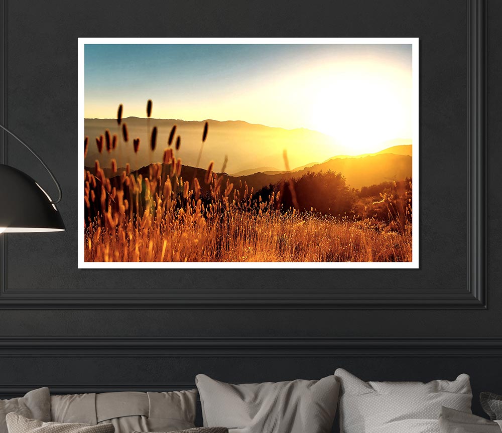 Late Summer Field Print Poster Wall Art