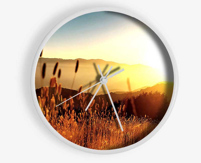 Late Summer Field Clock - Wallart-Direct UK