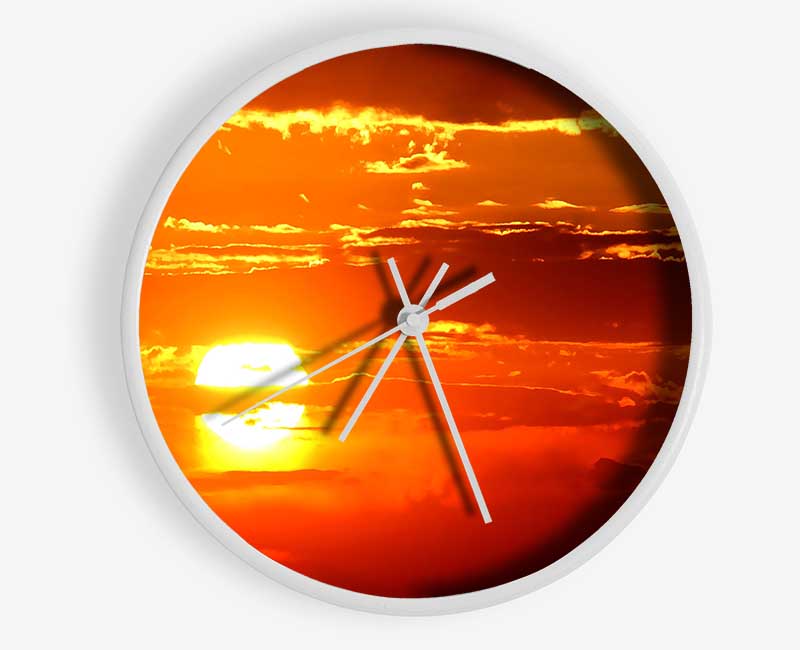 Sun In The Sky Clock - Wallart-Direct UK