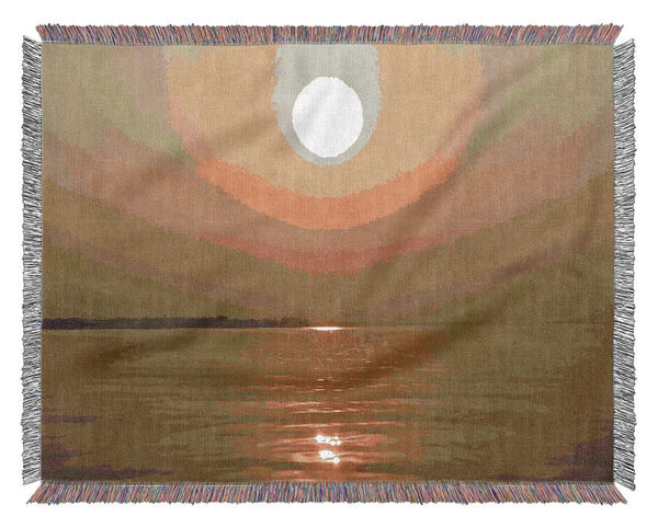 Tranquil Misty Sun Woven Blanket