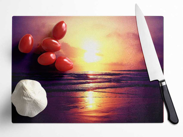 Midnight Sun Glass Chopping Board