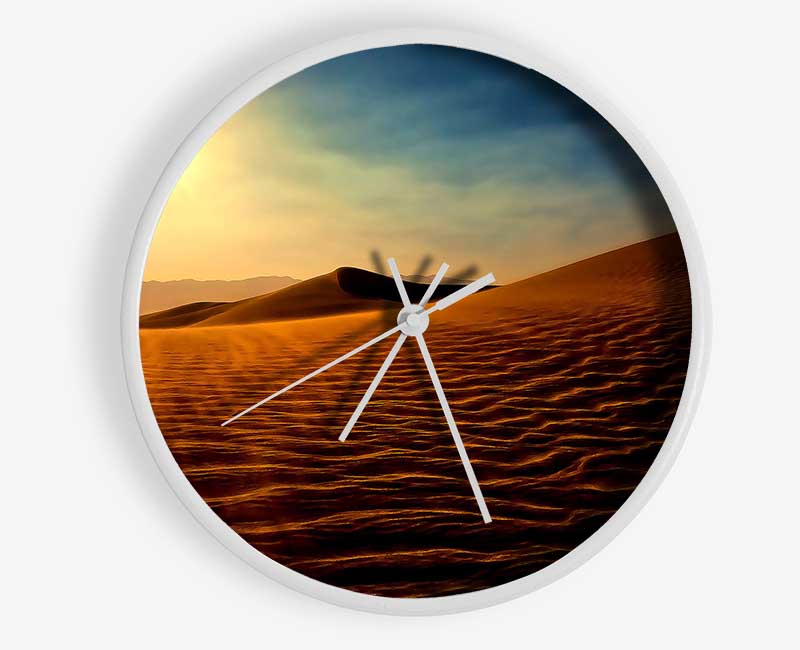 Sand Wind Clock - Wallart-Direct UK