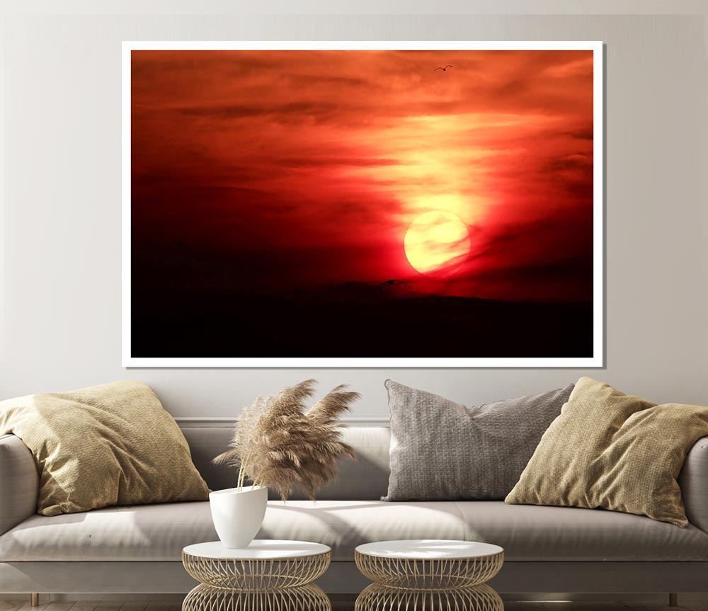 Journey To The Sun Print Poster Wall Art