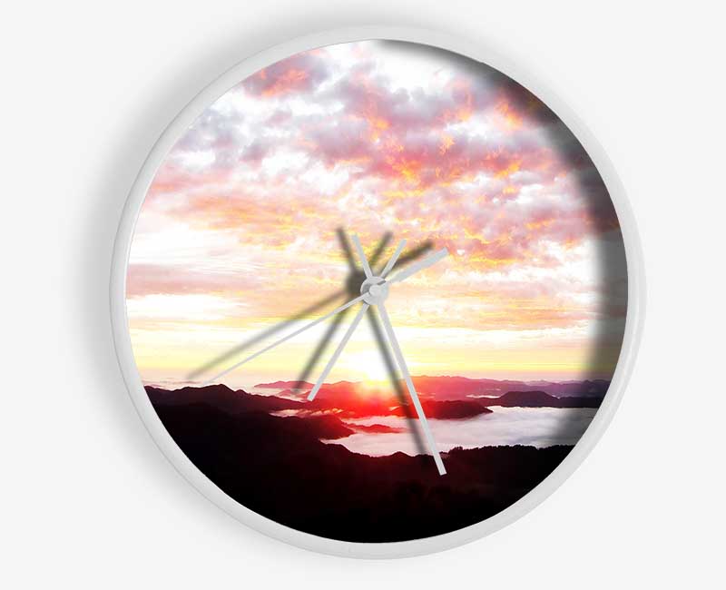 Sky Sunrise Ocean Clock - Wallart-Direct UK