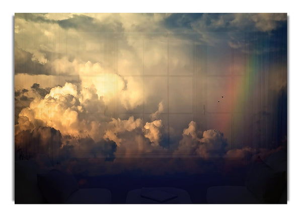 Storm Clouds And Rainbow