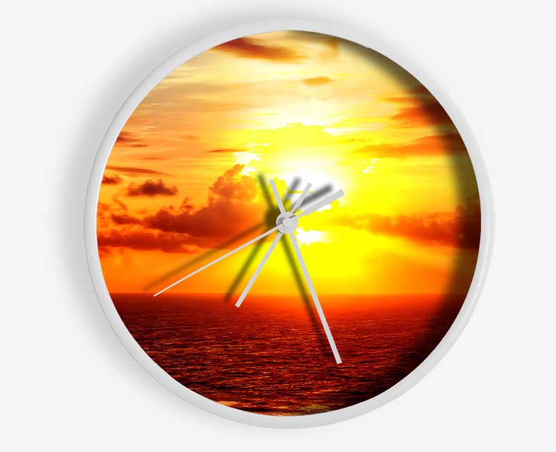 Sunrise Across The Sea Clock - Wallart-Direct UK