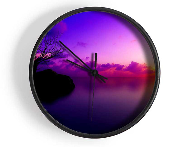 Sun Set Maldives Clock - Wallart-Direct UK