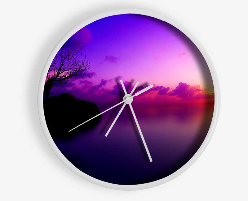 Sun Set Maldives Clock - Wallart-Direct UK