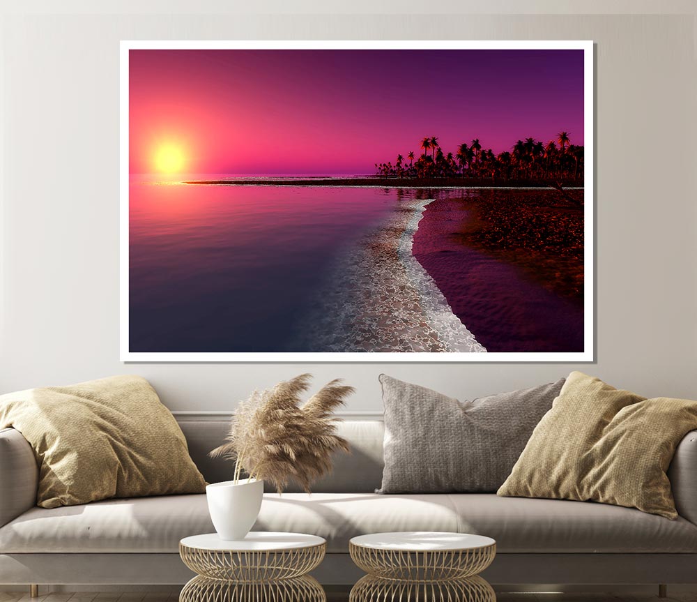 Twilight Sunset Print Poster Wall Art