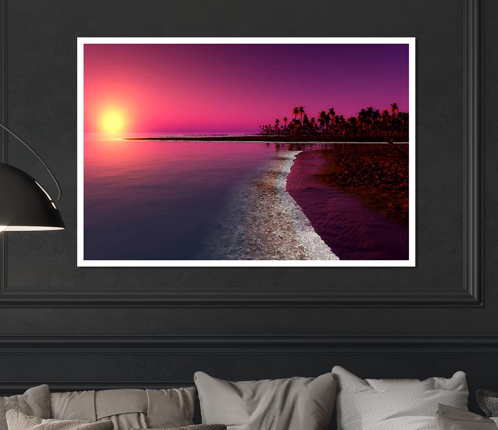 Twilight Sunset Print Poster Wall Art