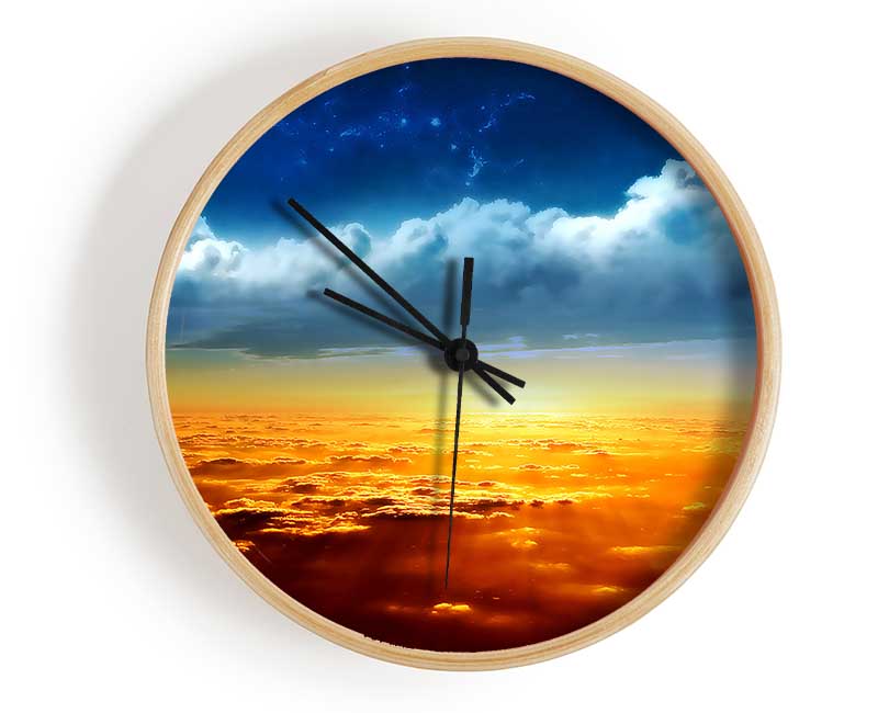 On The Clouds Clock - Wallart-Direct UK