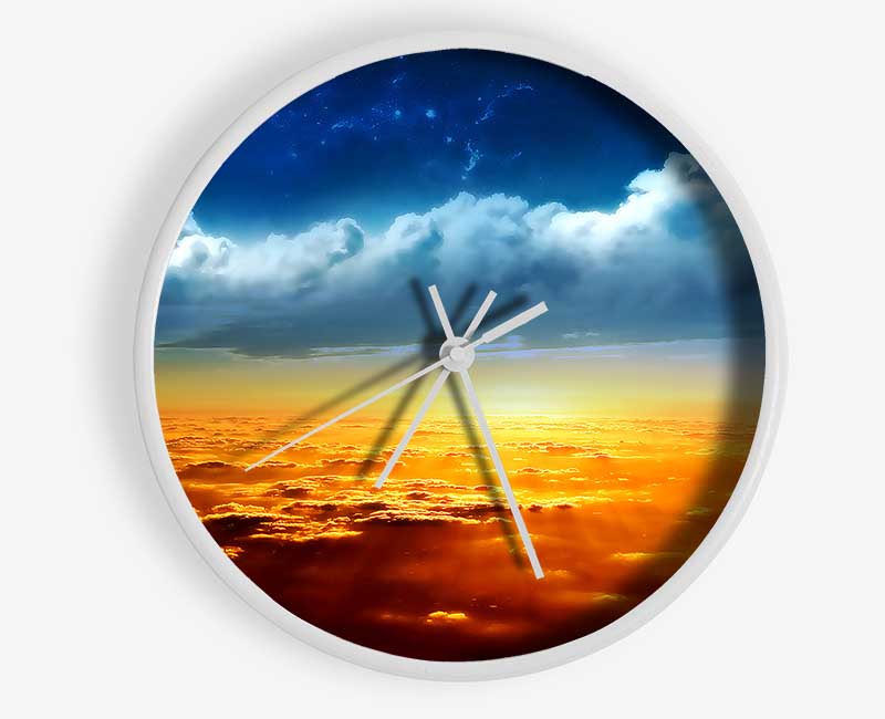 On The Clouds Clock - Wallart-Direct UK