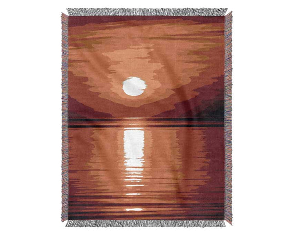 Reflections Of The Golden Sun Woven Blanket