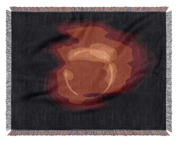 Total Eclipse Red Woven Blanket