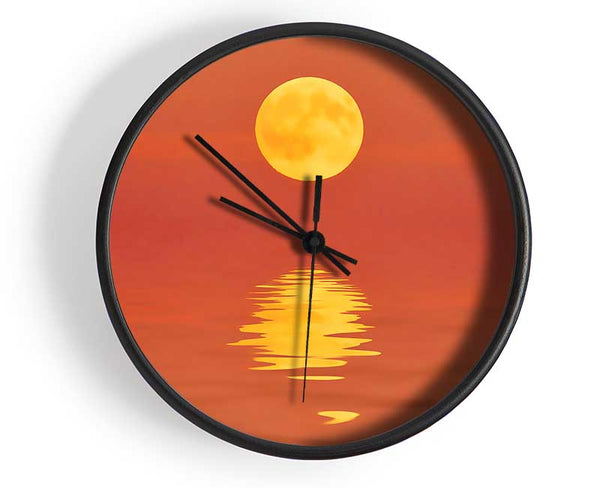 Surreal Sun Reflections Clock - Wallart-Direct UK