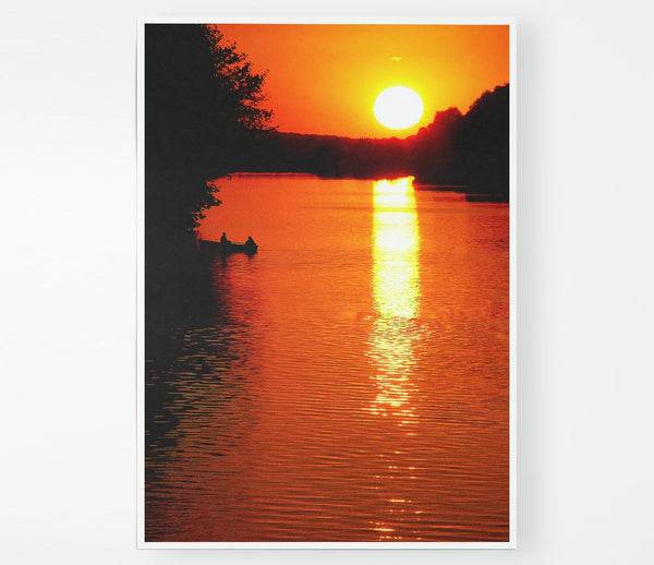 Fishermans Golden Delight Print Poster Wall Art