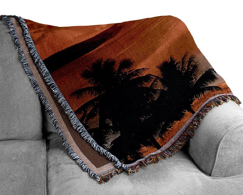 Paradise Sunset Woven Blanket