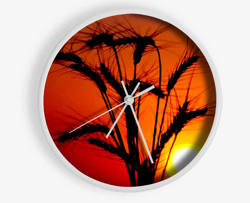 The Wheats Source Of Energy Clock - Wallart-Direct UK