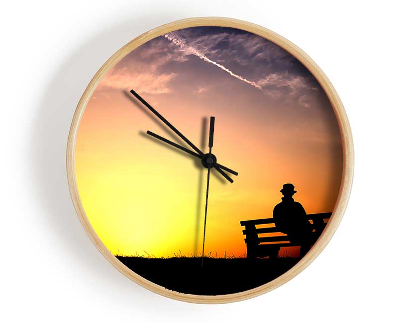 Pleasant Sunset Clock - Wallart-Direct UK