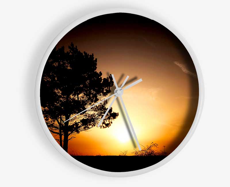 Sunrise Tree Clock - Wallart-Direct UK