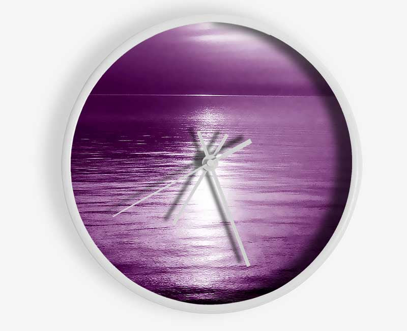 Serenity Mauve Clock - Wallart-Direct UK