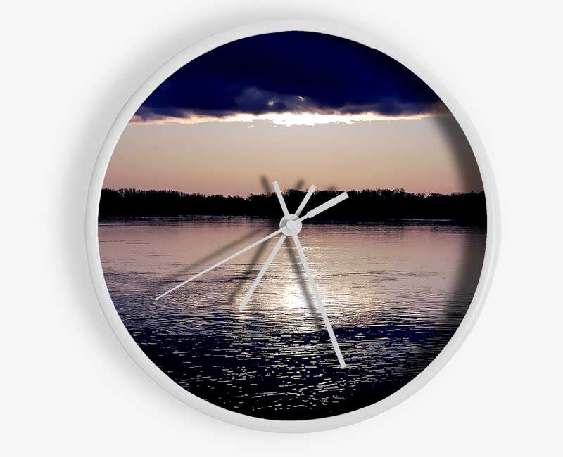 Crystal Blue Clock - Wallart-Direct UK