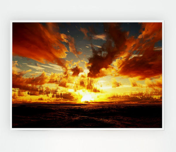 Glorious Day Break Print Poster Wall Art