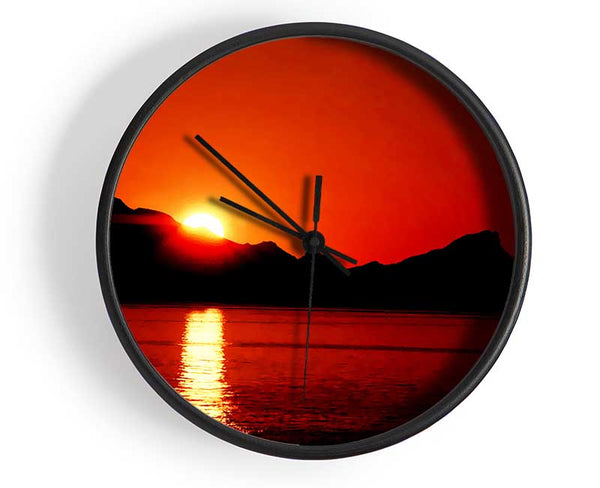 Coastal Sundown Clock - Wallart-Direct UK