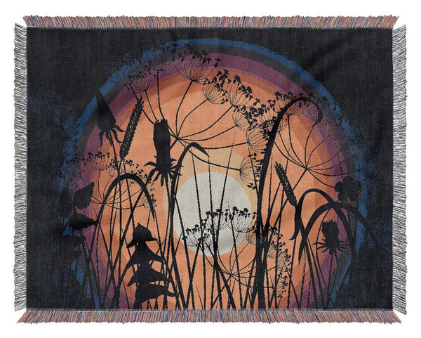 Flower Sun Glow Woven Blanket