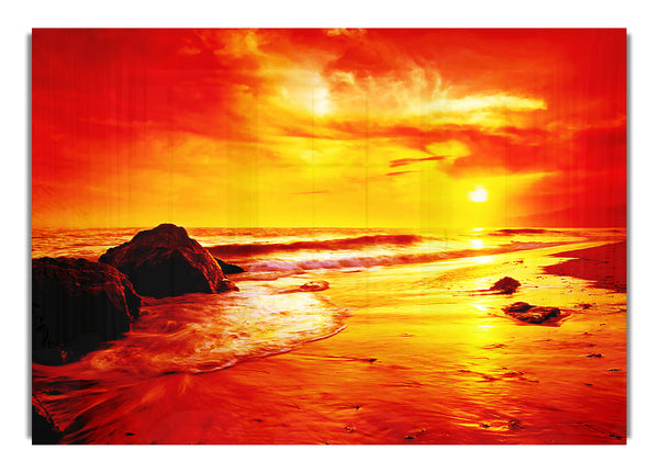 Blazing Orange Seas