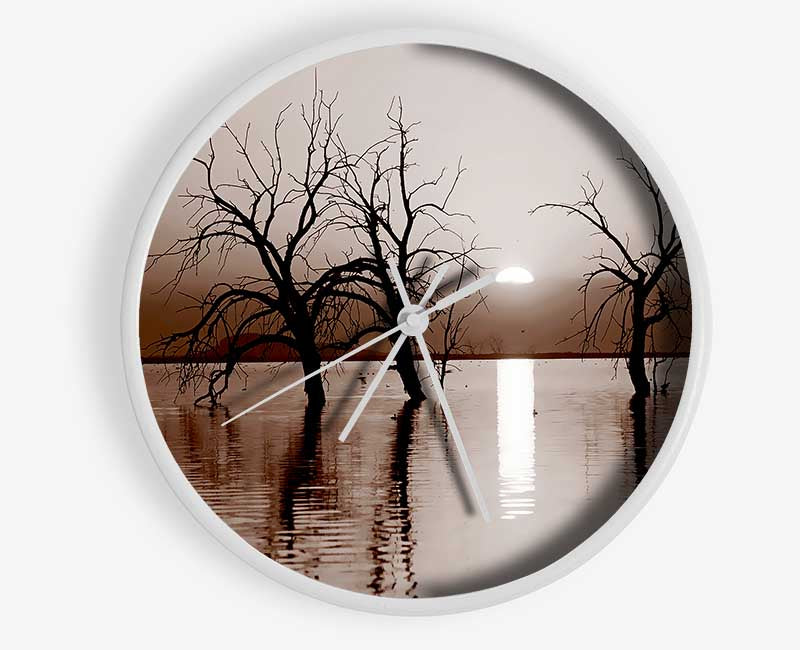 Chocolate River Tree Clock - Wallart-Direct UK