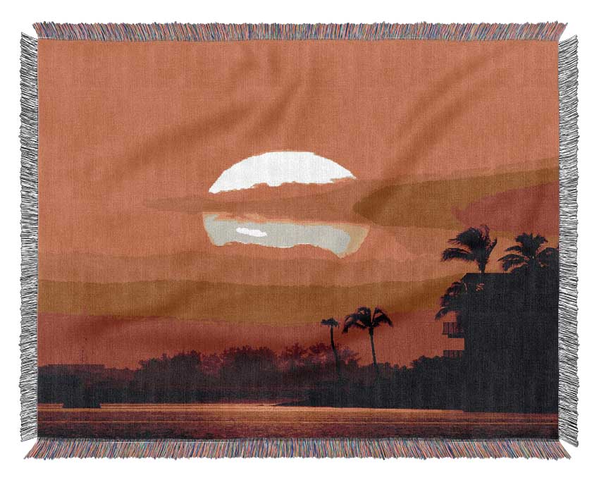 Paradise Beach House Woven Blanket