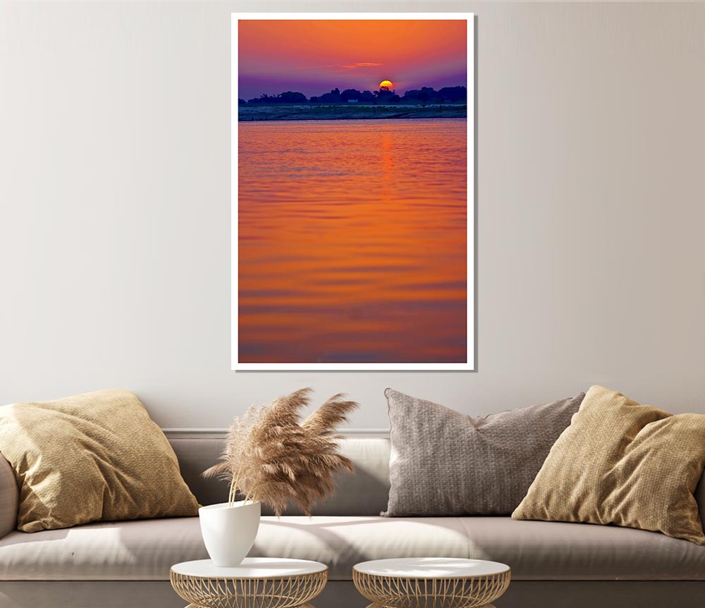 As The Sun Goes To Sleep Print Poster Wall Art