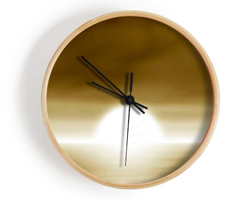 Abstact Sun Beige Clock - Wallart-Direct UK