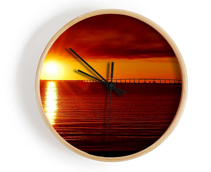 Amazing Sun Rays Clock - Wallart-Direct UK