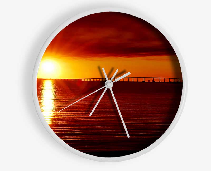 Amazing Sun Rays Clock - Wallart-Direct UK