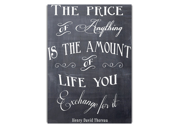 Henry David Thoreau The Price Of Anything