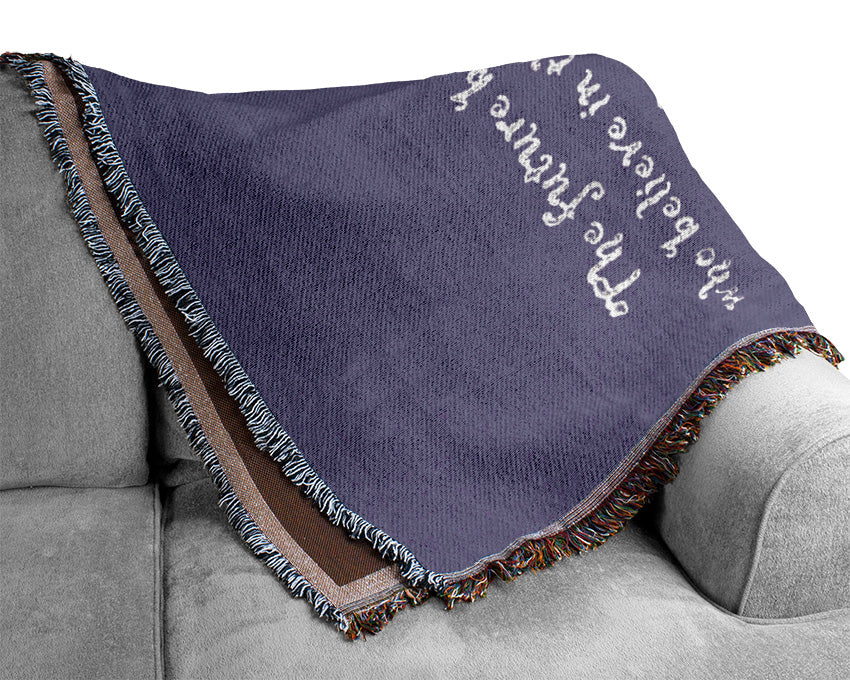 Famous Quote Eleanor Roosevelt The Future Belongs To Those Lilac Woven Blanket